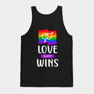 LGBT Love Wins Gay Pride Statement Saying Love Tank Top